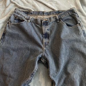 baggy blue vintage wrangler jeans